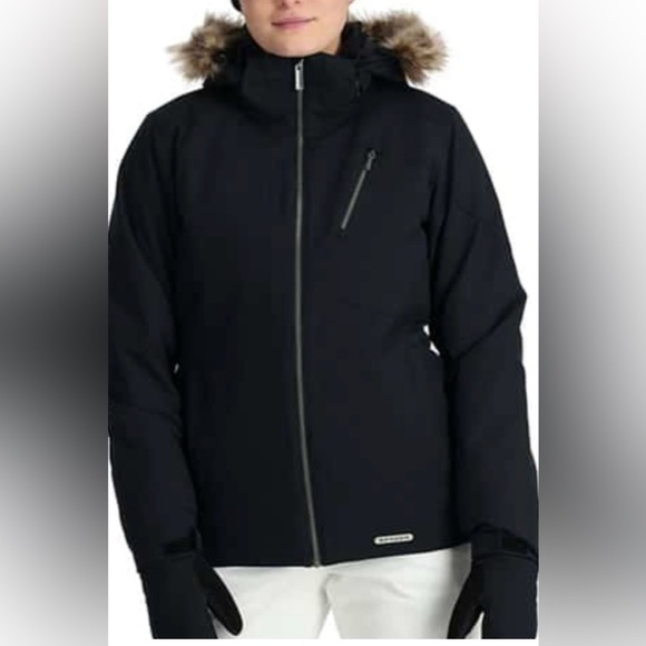 Spyder Women's XXL Skyline Insulated Snow Jacket Black Ski Snowboard NWT - Picture 7 of 8